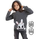 Denokids Şirin Tavşan Kız Çocuk Sweatshirt - 2 Yaş - Gri