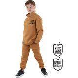 Denokids Stay Cool Hardal Eşofman Takım Uzun Kollu Erkek Çocuk %57 Pamuk Güvenli ve Konforlu 6 Yaş