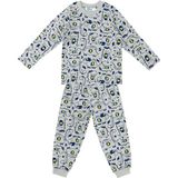 Denokids Süper Dino Erkek Bebek Gri Pijama Takımı - 6 - 12 Ay