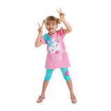 Denokids Sürpriz Tavşan Kız Çocuk Tunik Tayt Takım