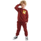 Denokids Tiger Erkek Çocuk Eşofman Takım - 6 Yaş - Bordo