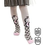 Denokids Unicorn Gri Pembe Kız Çocuk Külotlu Çorap - 2 - 3 Yaş