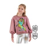 Denokids Unicorn Kız Çocuk Gül Kurusu Sweatshirt