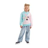 Denokids Unicorn Tavşan Kız Çocuk Sweatshirt