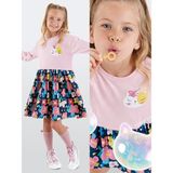 Denokids Unique Kız Çocuk Elbise - 2 Yaş - Pembe