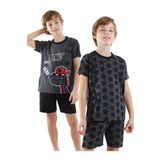 Denokids Yıldızlı Dino Erkek Çocuk 2'li Pijama Takım