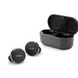 Denon PerL Pro Premium True Kablosuz Kulaklık, Masimo Adaptive Akustik Teknolojili Kişiselleştirilmiş Ses Profili, Gürültü Azaltma, Suya Dayanıklı ve Entegre Mikrofon, Siyah