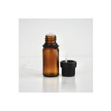 Densa Essential Siyah Kapak Içten Damlalıklı Amber Cam Şişe 10 ml (10 ADET) SKİD10