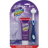 Dental Fresh Köpekler için enzimatik jel triflex diş fırçası seti, triflex diş fırçası dahil, dişleri etkili bir şekilde temizler, ağız kokusunu ortadan kaldırır ve köpek vebasını ve tartarını azaltır