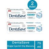 DentaSave Aşındırmayan Beyazlık 2x75 ml Diş Macunu