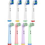 Denthauz 8 Adet Diş Fırçası Başlığı Çocuk Için Yumuşak ve Üç Boyutlu I Yedek Başlık Oral-B Uyumlu - Beyaz