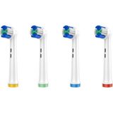 Denthauz Diş Fırçası Başlığı 3 Boyutlu I 4 Adet Yedek Başlık Oral-B Uyumlu - Beyaz