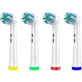Denthauz Diş Fırçası Başlığı Çapraz Xcross I 4 Adet Yedek Başlık Oral-B Uyumlu - Beyaz