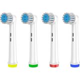 Denthauz Diş Fırçası Başlığı Ekstra Yumuşak I 4 Adet Yedek Başlık Oral-B Uyumlu - Beyaz