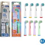 Denthauz Kombo Set x Cross + Kids Fun Yumuşak Oral-B Uyumlu Yedek Diş Fırçası Başlıkları