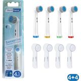 Denthauz Sensetive - Ekstra Yumuşak Oral-B Uyumlu Diş Fırçası Başlığı + Fırça Koruma Kapağı
