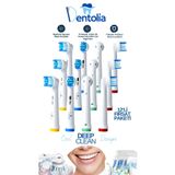 Dentolia Oral-B Uyumlu Şarjlı Diş Fırçası Yedek Başlık 12'li Paket