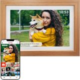 Denver Dijital Fotoğraf Çerçevesi 10,1 Inç Wifi ve Frameo'lu, Açık Ahşap