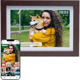 Denver Dijital Fotoğraf Çerçevesi 10,1 Inç Wifi ve Frameo'lu, Koyu Ahşap