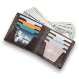 Denver - Hakiki Deri Business Erkek Cüzdanı, 8 Kart Bölmesi, 2 Banknot Yuvası, Bifold Casual Vintage