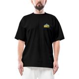 Denver Nuggets Logo Oversize Siyah Tişört - XL