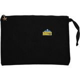 Denver Nuggets Logo Siyah Clutch Astarlı Cüzdan / El Çantası - 25x18cm