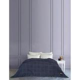 Denzy%100 Pamuk Waffle Yatak Örtüsü & Pike 240x260 Cm Lacivert