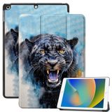 Deokke iPad 9./8./7. Nesil 10,2 inç Kılıf (2021/2020/2019) ile Uyumlu Sert PVC Arka Otomatik Uyku/Uyanma Kılıfı Kızlar Kadınlar için Sevimli Estetik Hayvanlar-Suluboya Çita Leopar