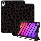 Deokke iPad Mini 6 Kılıfı 8,3 inç 2021 ile uyumlu, Kalem Tutuculu iPad Mini 6. Nesil Kılıf, Yumuşak TPU Arka Kılıf, 2. Kalem Şarjlı Otomatik Uyku/Uyanma Kapağı - Siyah Mor Leopar Çita