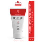 Deotak Classic Koruma 7 Güne Kadar Etkili Hassas Ciltler İçin Kadın - Erkek Kullanım Krem Deodorant 35 ml