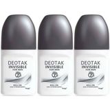 Deotak For Men Invisible 3x35 ml Erkek Roll-On Deodorant