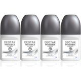 Deotak For Men Invisible 4x35 ml Erkek Roll-On Deodorant