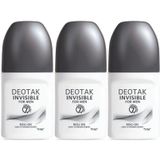 Deotak Invisible For Men Roll-On Deodorant, 35ML, 3'lü Set