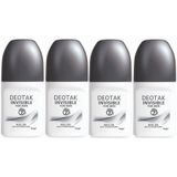 Deotak Invisible For Men Roll-On Deodorant, 35ML, 4'lü Set