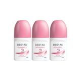 Deotak Invisible Roll-On Deodorant, Kadın, 35ML, 3'lü Set