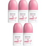 Deotak Invisible Roll-On Deodorant, Kadın, 35ML, 5'li Set