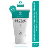 Deotak Krem Deodorant Fresh Mentol 35 ml x 4 adet P06526