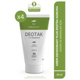 Deotak Krem Deodorant Plus, 35 ml x 4 Adet, Unisex, 7 Güne Kadar Etkili