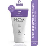 Deotak Krem Deodorant Unisex Soft Hassas Koruma 35 ml Fresh Koku 7 Güne Kadar Etkili