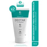 Deotak Mentol Ferahlığı 7 Güne Kadar Etkili Krem Deodorant 35 Ml X 2 Adet