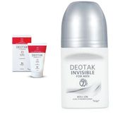 Deotak Normal Ciltler İçin Klasik Krem Deodorant (35 ml) x Deotak Erkekler için Invisible Roll-On Deodorant (35 ml)