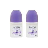 Deotak Original Kadın Roll-On Deodorant 35 ml x 2 Adet 7 Güne Etkili Hassas Ciltler Ter Önleyici