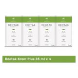 Deotak Plus Çay Ağaçı Yağı 35 ml x 4 Adet Krem Deodorant