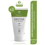 Deotak Plus Ekstra Koruma Krem Deodorant 35 ml x 3 Adet 7 Güne Kadar Etkili Ter Önleyici Cilt Kadın Erkek