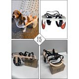 Deoz Lab Sevimli Dost Engelli Kedi Köpek Arabası - Ayarlanabilir Taşıma & Yürütme - Çok Renkli