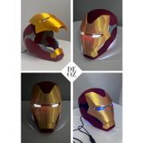 Deoz3D Iron Man Helmet – Mobil Cihaz Kontrollü, Mekanik Açılır Kask & LED Aydınlatmalı En Gelişmiş Model