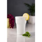 Depa 400 ml Akrilik Beyaz Uzun Su Bardağı