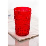 Depa 400 ml Akrilik Kırmızı Kahve Yanı Su Bardağı