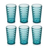 Depa 750 ml 6 Adet Akrilik Aquamarin Uzun Su Bardağı