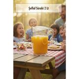 Depa Akrilik 2 Lt Şeffaf Sürahi (Buzdolabı Kapak Rafına Sığar) - 0.8 ml